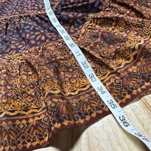 Ulla Johnson NWOT Hayana Mini Dress in Agate Brown Size 14 100% Silk Shibori - Picture 10 of 10